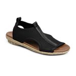 Maria-Women’s-Floater-Preto-Leather-Sandals