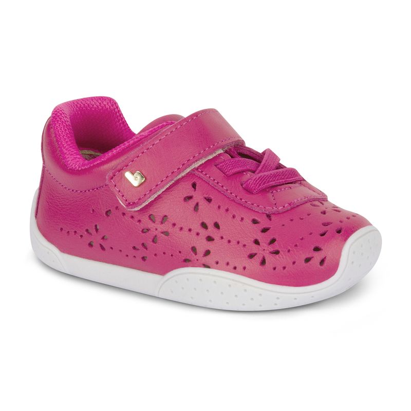 Bibi-Fisioflex-Infant-Girls-Pink-Leather-Trainers-1063011_S