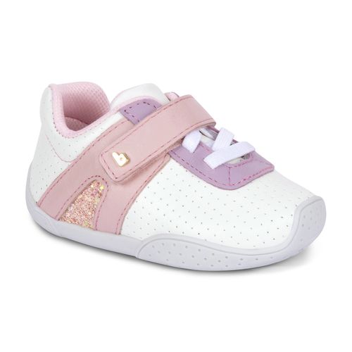 Bibi Fisioflex Infant Pink Leather Trainers